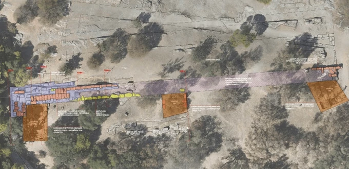 Πρόταση ανάδειξης τμημάτων Διατειχίσματος Ακρόπολης