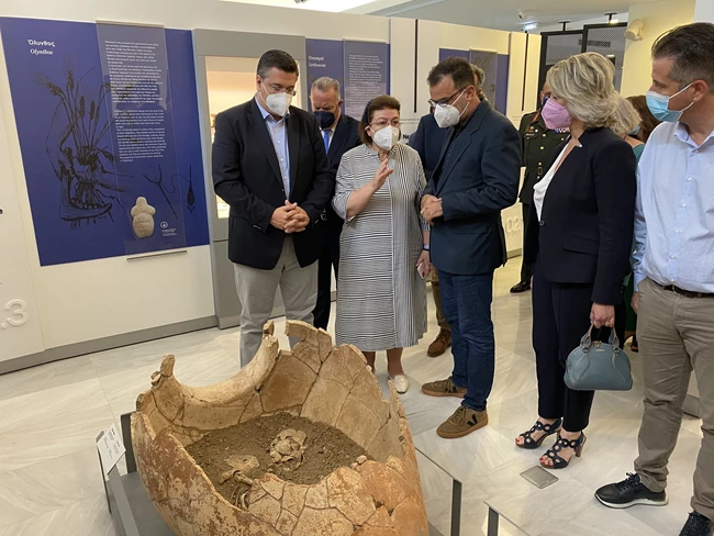 Από την ξενάγηση στην έκθεση του μουσείου Αρχαιολογικό Μουσείο Πολυδώρου