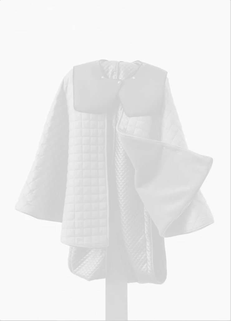 Hannah Toticki. Puritan’s Fashion Wear, 2016-2018. Neoprene, fleece, quilted polyester, quilted polyurethane textile, steel buttons, 100 x 85 x45 cm Courtesy of the artist Photo: David Stjernholm