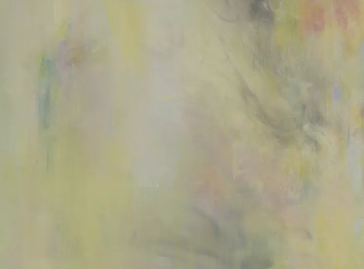 Eftihis Patsourakis, Untitled, detail, oil, acrylic and smoke on canvas, 118 x 118 cm, 2022