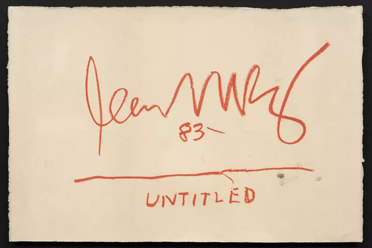 Jean-Michel Basquiat, Untitled, 1983. Oilstick on paper 56,5 x 37,5 cm.