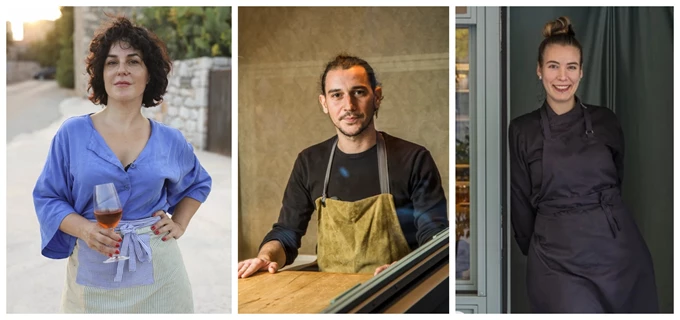 Σταυριανή Ζερβακάκου, Στέφανος Μιχάλης, Κωνσταντίνα Κασπαρίδου, οι τρεις σεφ του Annie Fine Cooking