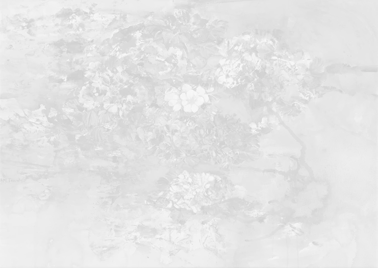 Άννα Μαρία Τσακάλη FlowerBed 2020 -oil and tempera on canvas, 70x90cm