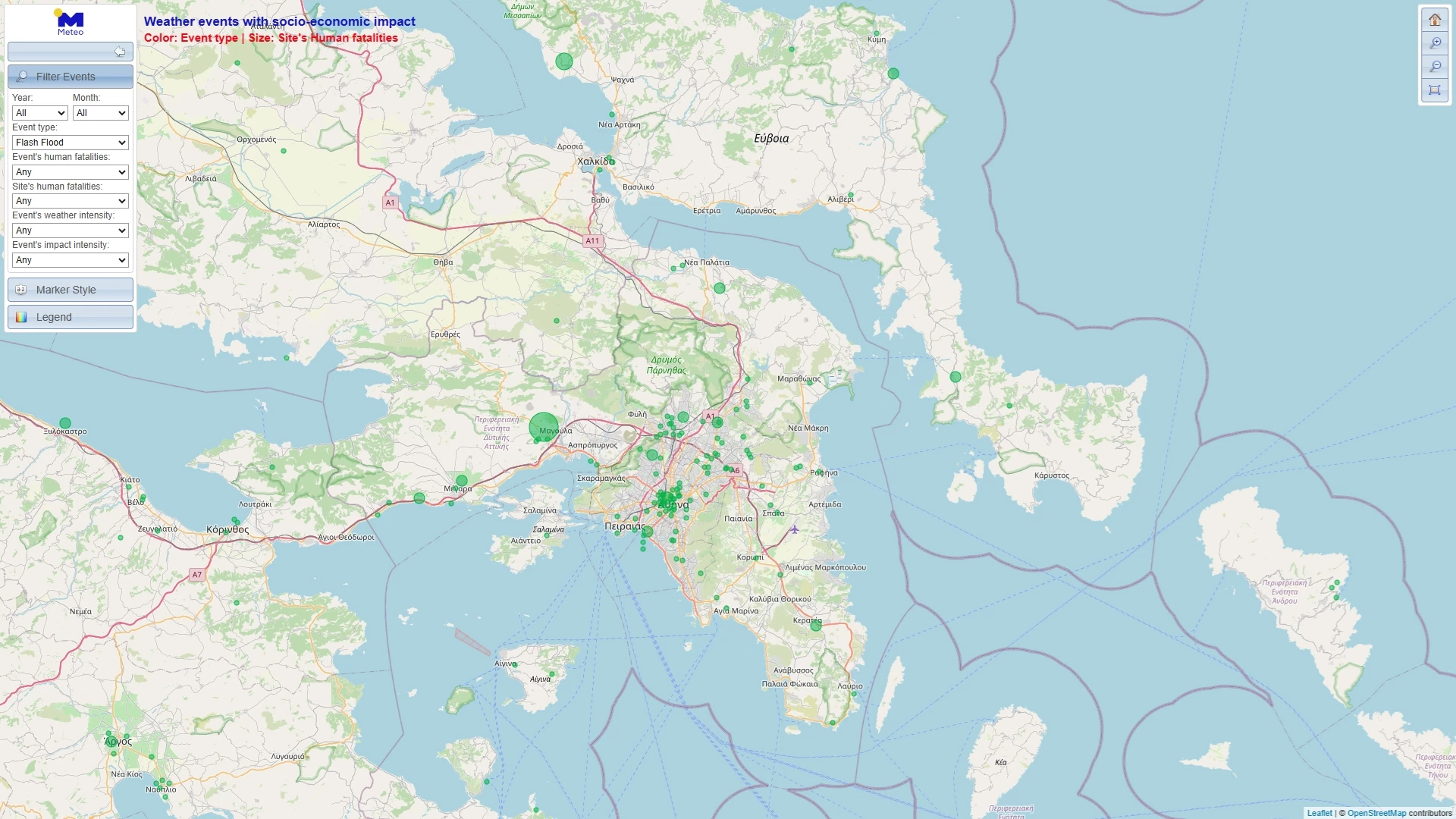 πλημμύρες στην Αθήνα