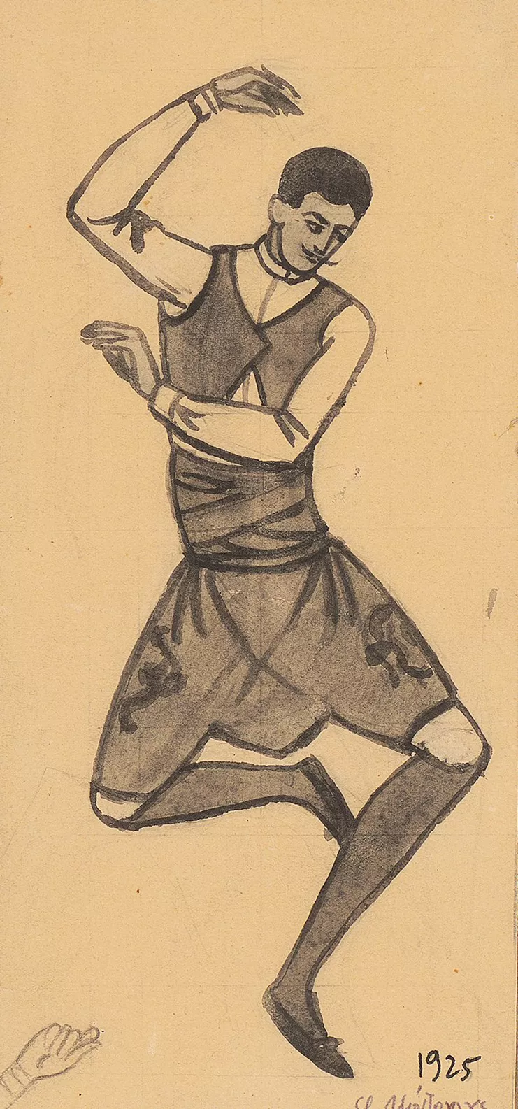 Φώτης Κόντογλου, «Χορευτής», Τελλόγλειο Ίδρυμα Τεχνών Α.Π.Θ.