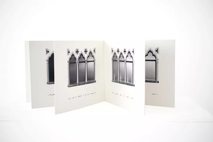 Chiara Diamantini, Laggiù, il lido, da “Il maestro e Margherita” di Bulgakov (from ‘The Master and Margarita’ by Bulgakov), 2021 silkscreen and collage on paper 30 x 35 x 80 cm