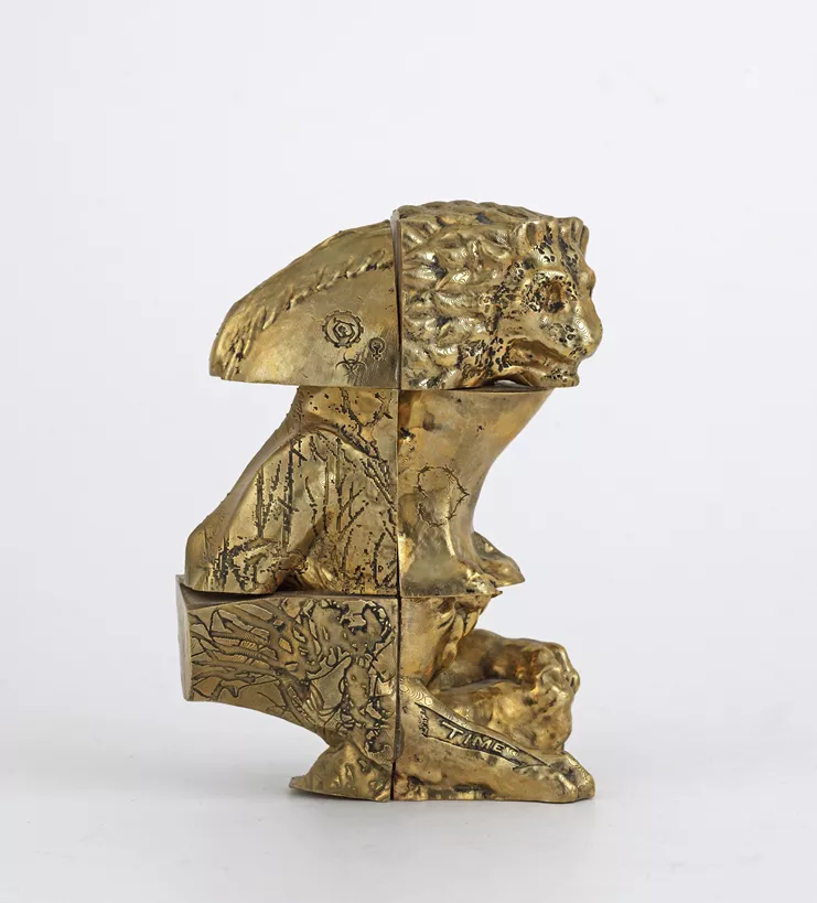 Πέτρος Μώρης, «Μελλοντικό ζωολόγιο» (Χίμαιρα IIΙ), 2023, 8 x 12 x 4 εκ., χαλκός. Παραχώρηση του καλλιτέχνη και της CITRONNE Gallery