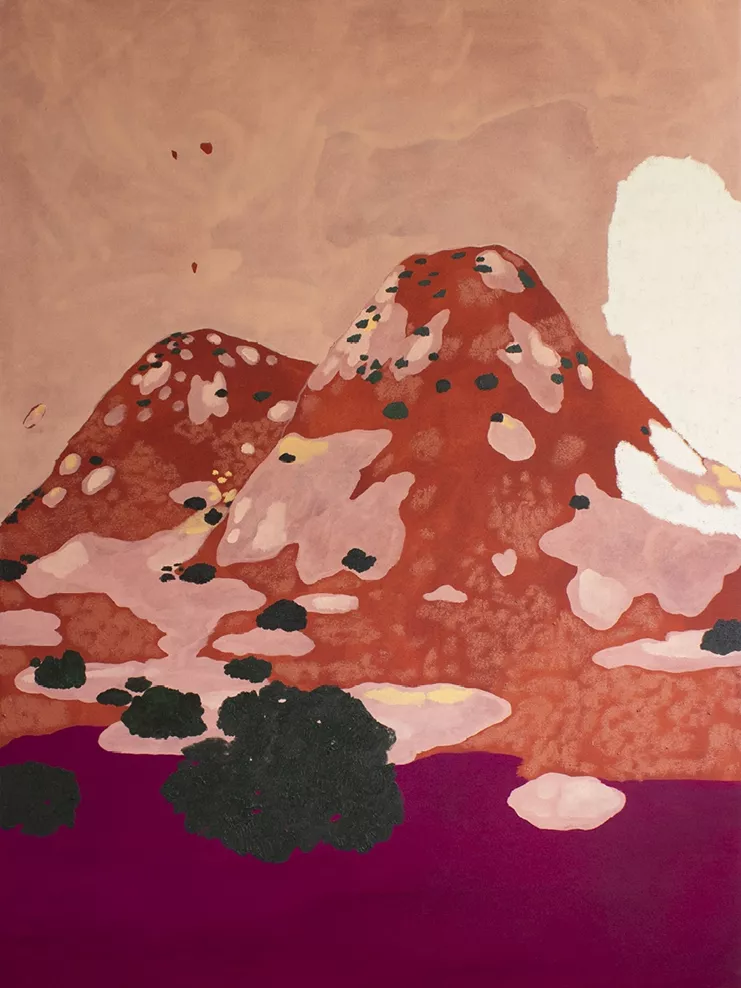 Ximena Maldonado Sánchez, terracotta, 2025 | Oil and acrylic on canvas | 180 x 130 cm | 70.9 x 51.2 in.