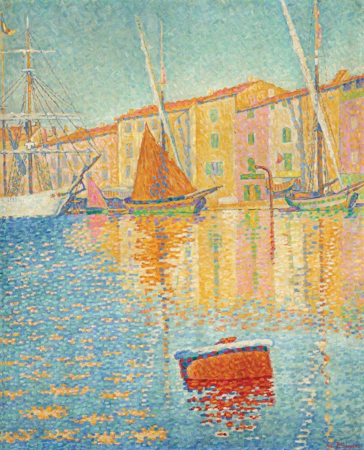 Paul Signac (1863-1935), &quot;Η κόκκινη σημαδούρα&quot;, 1895. Λάδι σε καμβά. 81.2 x 65 εκ. Musée d’Orsay