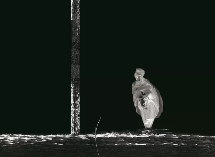 Γιώργος Χατζημιχάλης, &quot;Σκηνές 1-7, [Σκηνή 4]&quot;, 2012, φωτογραφίες ψηφιακά εκτυπωμένες σε μουσαμά, 220 Χ 300 εκ., συλλογή του καλλιτέχνη | Eleftheria Tseliou Gallery