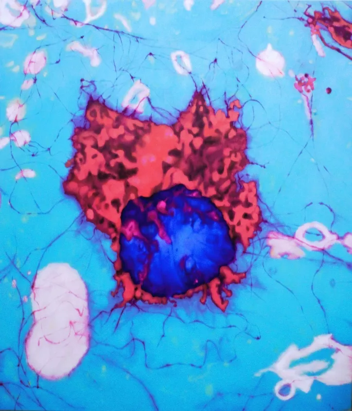 Pinelopi Akritidou, oil on canvas. 180 x 155 cm