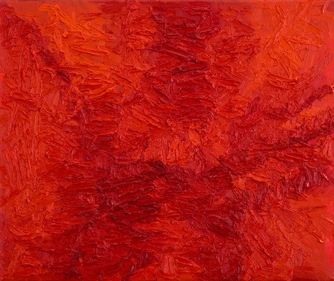 Untitled, oil on canvas, 50 x 60 cm Το Πυρ: Δημιουργία και Καταστροφή