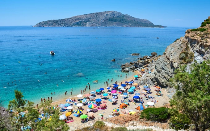 Η παραλία ΚΑΠΕ στα Λεγραινα