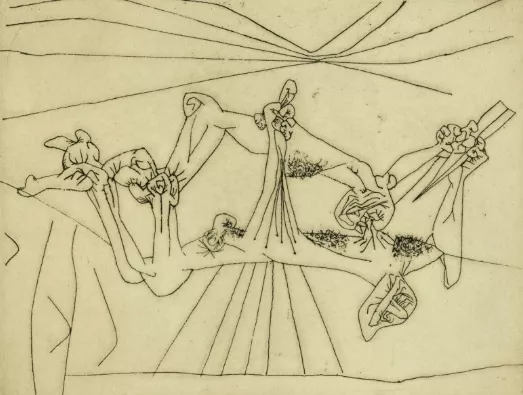 Roberto Matta, Χωρίς τίτλο, 1944, 80, χαρακτικό