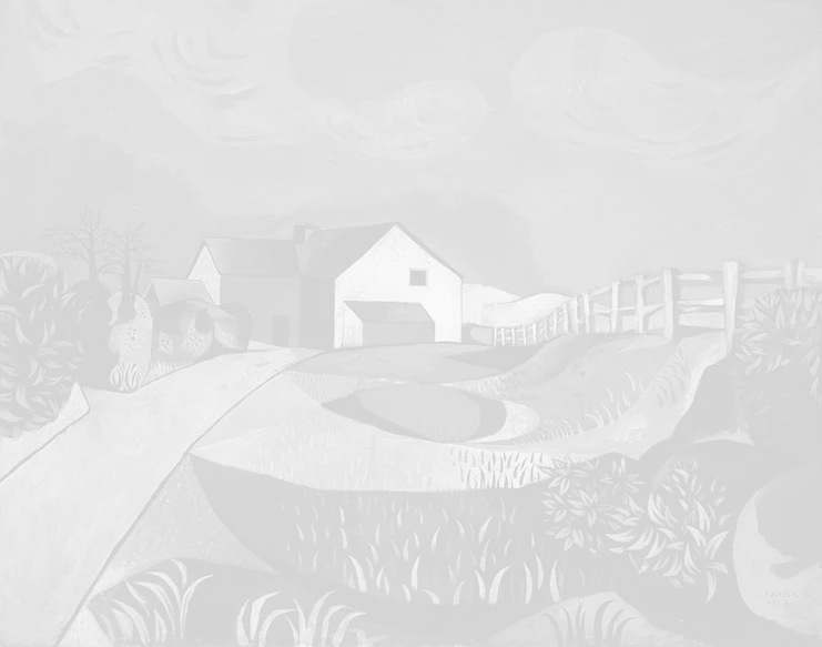 John Craxton Alderholt Mill, 1943-1944. Λάδι σε χαρτόνι, 51x64 εκ. (Craxton Estate)