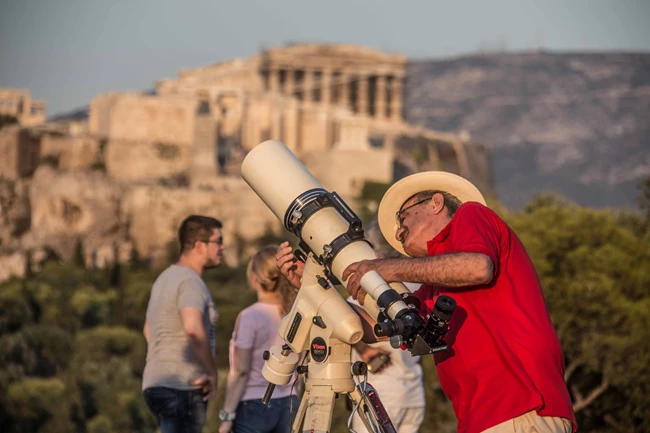 Παρατήρηση μερικής έκλειψης Ηλίου απο το Αστεροσκοπείο