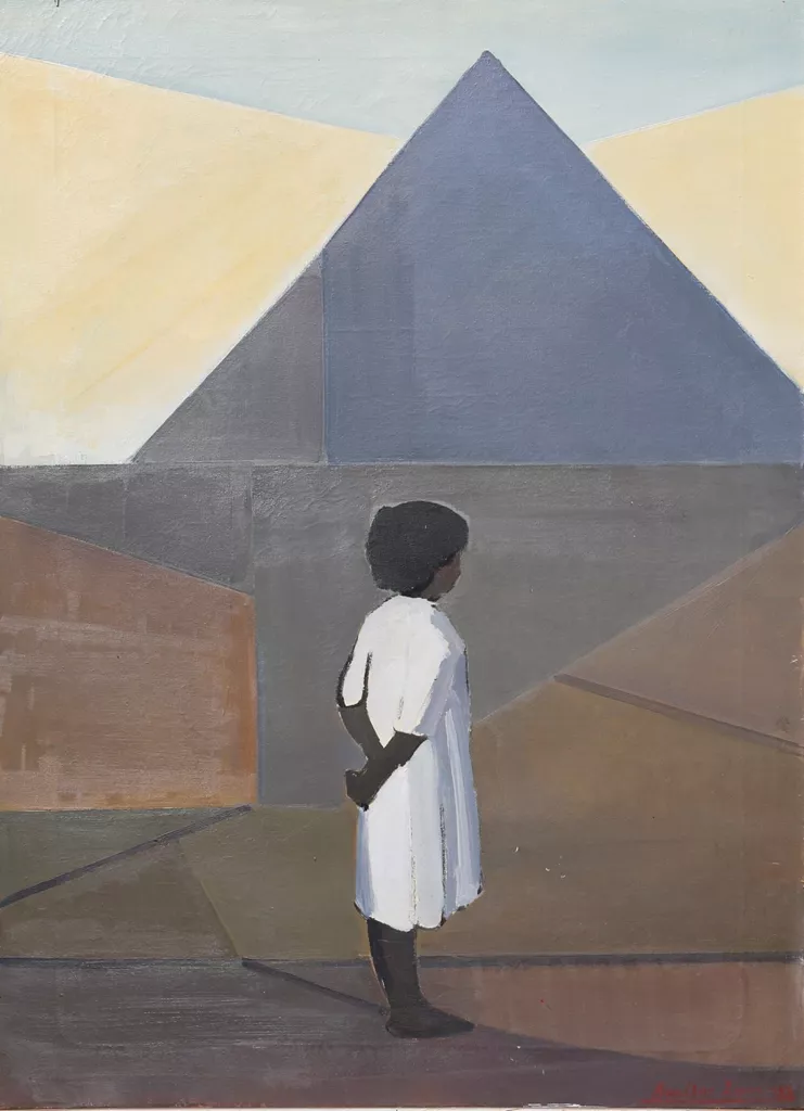 Μόνο, 1983, λάδι σε μουσαμά, 65 x 90 εκ.