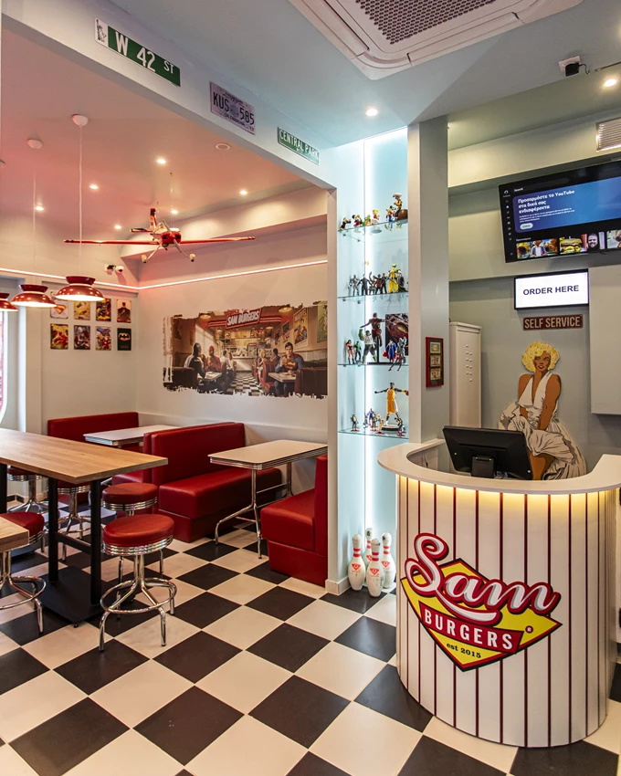 Το εστιατόριο Sam Burgers στο Περιστέρι 3