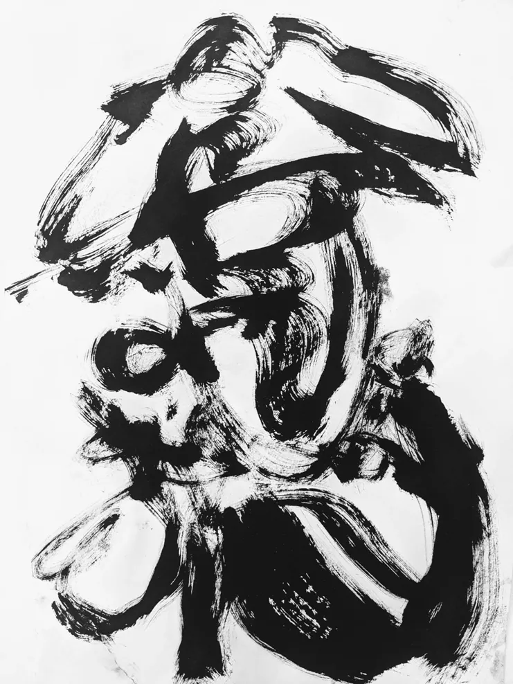 Untitled, Ink on paper. 2021. 29,7X42 @ZoumboulakisGalleries