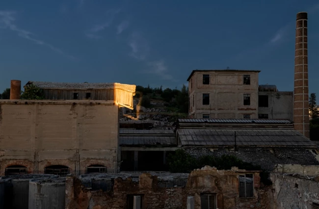 Στάχυα πέφτουν σε τσιμεντένια επίπεδα