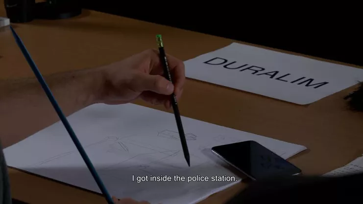 Sketches produced during the ‘situated testimony’ interviews. (Forensic Architecture)