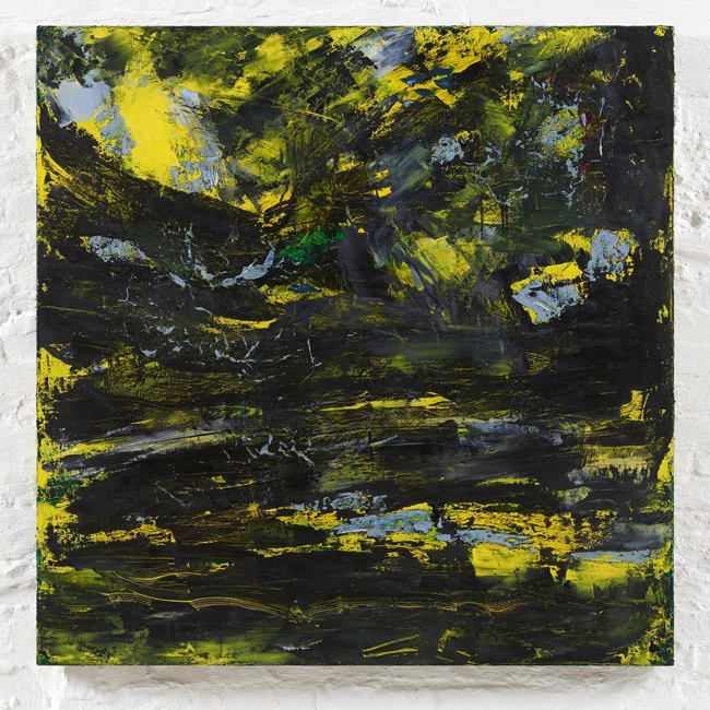 Δαυίδ Μπενφοράδο Πράσινο Κίτρινο 2018-19 (Υλικό: λάδι σε λινό. Διάσταση: 136 x 136 εκ.)
