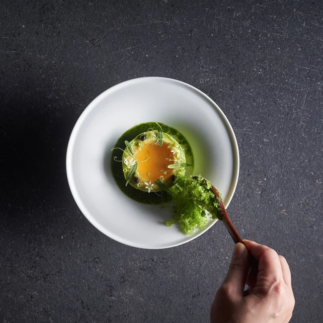 Avocado, Smoked Eel, Eel Consomme, Yuzu Best Female Chef Asia