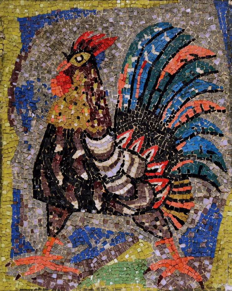 Έλλη Μουρέλου Ορφανού, &quot;Κόκορας&quot;, ψηφιδωτό