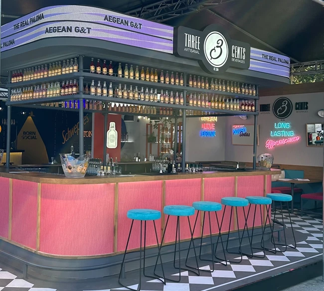 Three Cents booth_Athens Bar Show