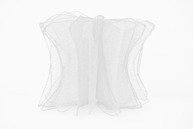 Franca Sonnino, Libro d’autunno (Autumn Book),  2023 iron wire and bobbin thread 29 x 21 x 8 cm