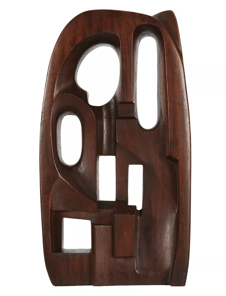 Saloua Raouda Choucair, &quot;Interform&quot;, 1960, ξύλινο γλυπτό, 60 x 32 x 11,5 εκ. Συλλογή Barjeel Art Foundation, Sharjah