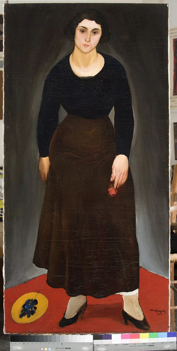 Γιάννης Μόραλης, Η αδελφή μου, Όλγα , 1934. Λάδι σε καμβά