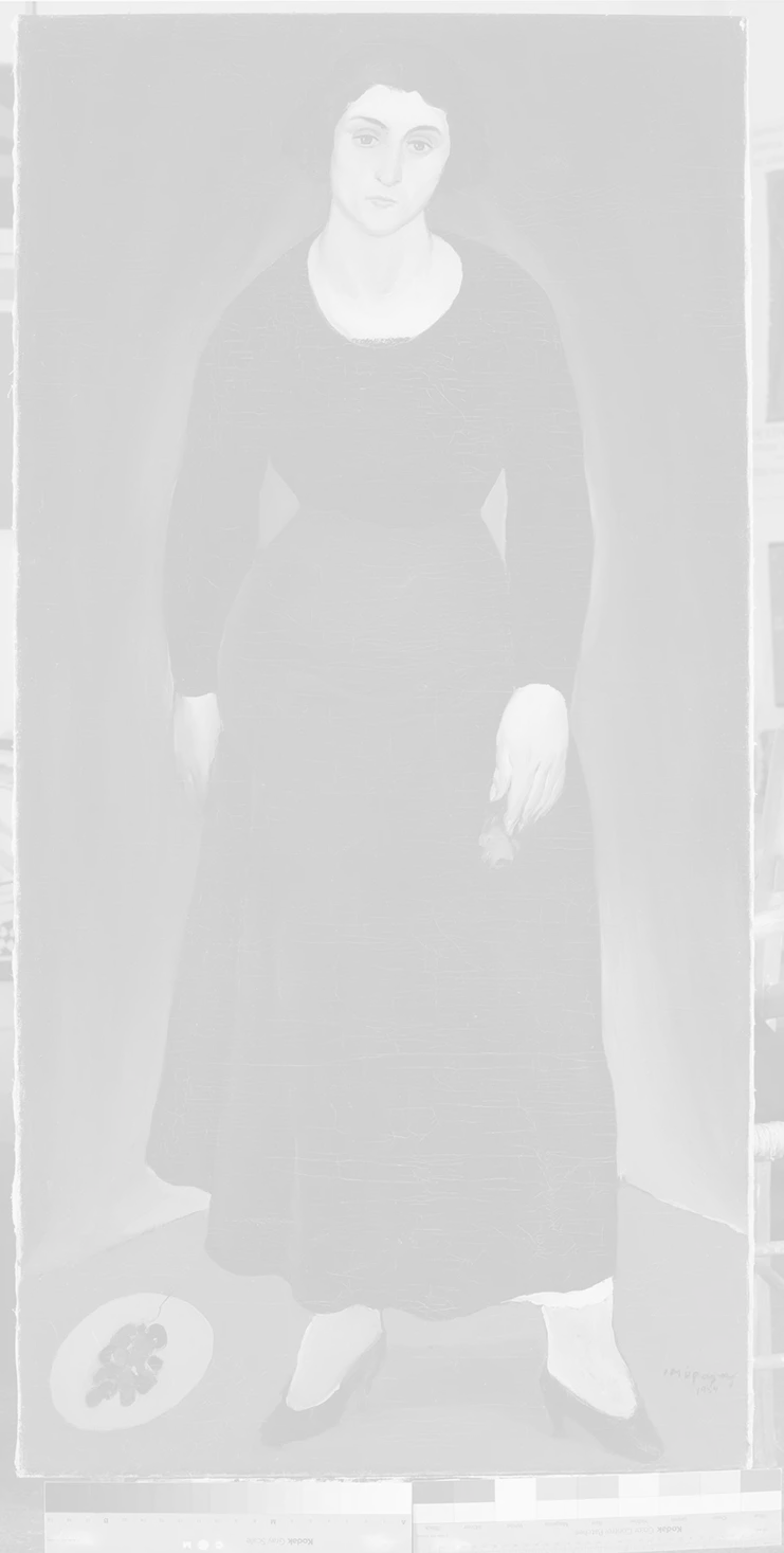 Γιάννης Μόραλης, Η αδελφή μου, Όλγα , 1934. Λάδι σε καμβά
