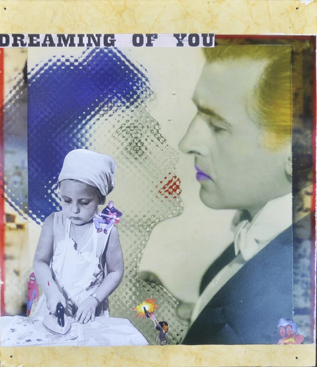 Andreas Vousousras, Athens 2021-2, Dreaming of you, Mixed media, 30x26x5 cm Love me tender
