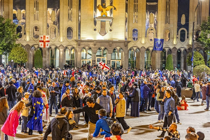 Τιφλίδα Γεωργία διαδηλώσεις