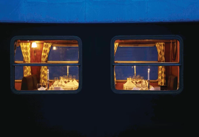 Τρένο στο Ρουφ Wagon Restaurant