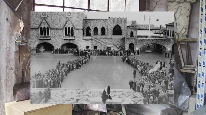 Στιγμιότυπο από το βίντεο Εθνική Καρτερία/Η Βάση, Νατάσα Μπιζά (2025)