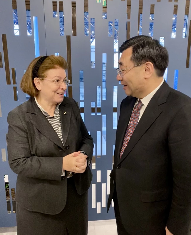 Λίνα Μενδώνη, Hu Heping