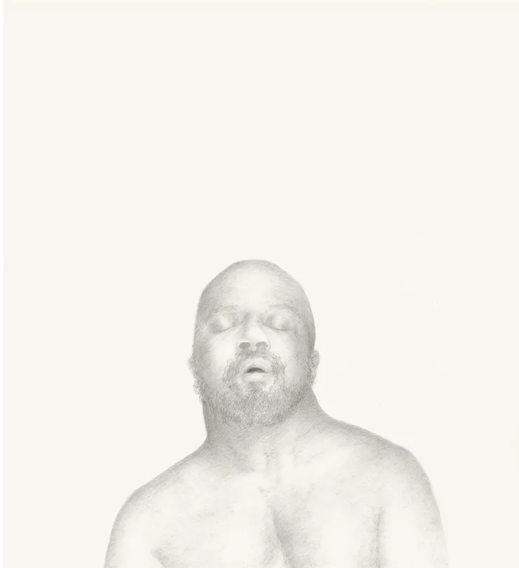 «Λυσιμελής», 2021, στύλος χρυσού 24Κ και στύλος αργύρου σε χαρτί από πέτρα, 25,4 x 22,86 εκ.