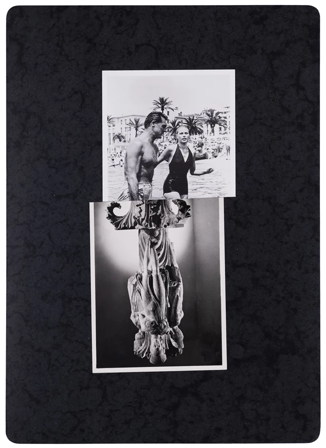 Alexandros Maganiotis, from Postcards series, 10cm x 15cm , Collage and acrylic on paper