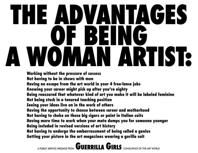 Guerrilla Girls The Art of Behaving Badly