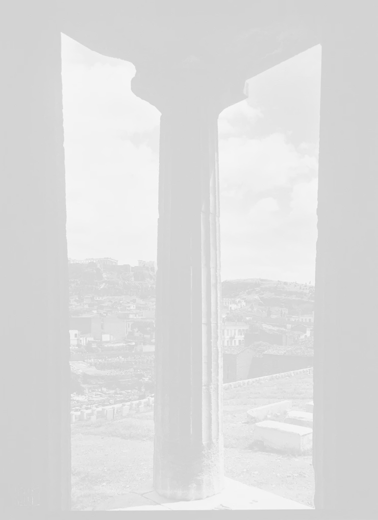 Έλλη Σουγιουλτζόγλου-Σεραΐδάρη (Nelly’s) Τμήμα του περιστυλίου του ναού του Ηφαίστου, 1925-39 © Μουσείο Μπενάκη/Φωτογραφικά Αρχεία