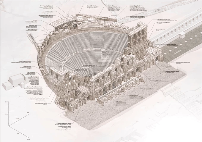 Ηρώδειο, αναστήλωση εργασίες