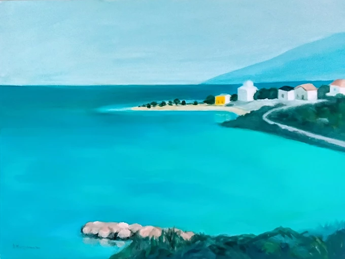 Βιβή Μεντζελοπούλου, Χωρίς τίτλο, 60x80cm, Λάδια σε καμβά.