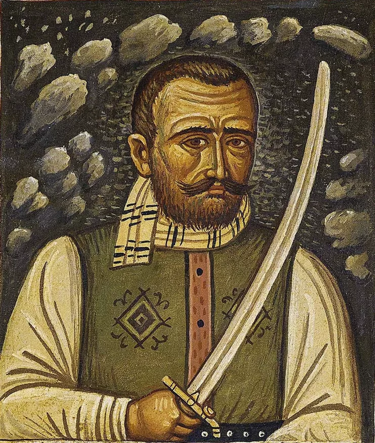 Φώτης Κόντογλου, "Λουίζος Μαρότος", 33x28 εκ.