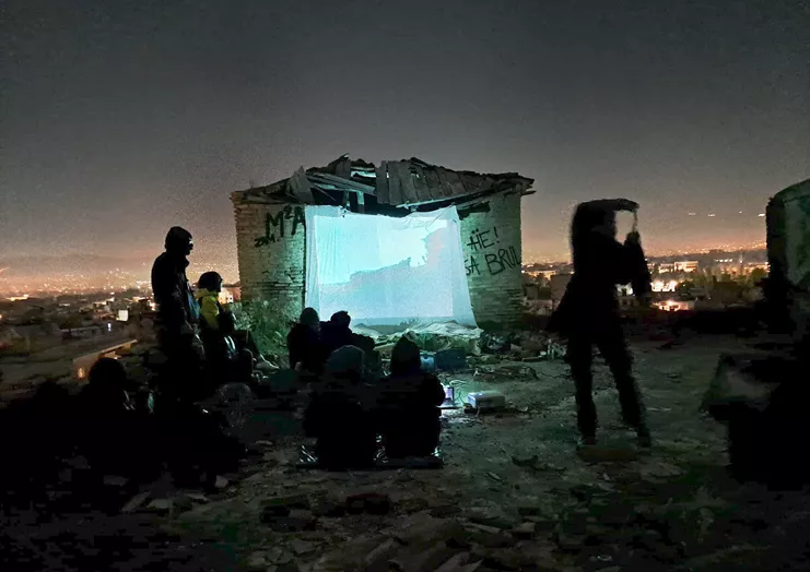 Γιώργος Ευθυμίου, στιγμιότυπα από την ταινία &quot;Τα Άδεια Σπίτια Είναι Δικά Μας Να Τα Κάνουμε Ό,τι Θέλουμε&quot;, 2024 (έργο σε εξέλιξη)