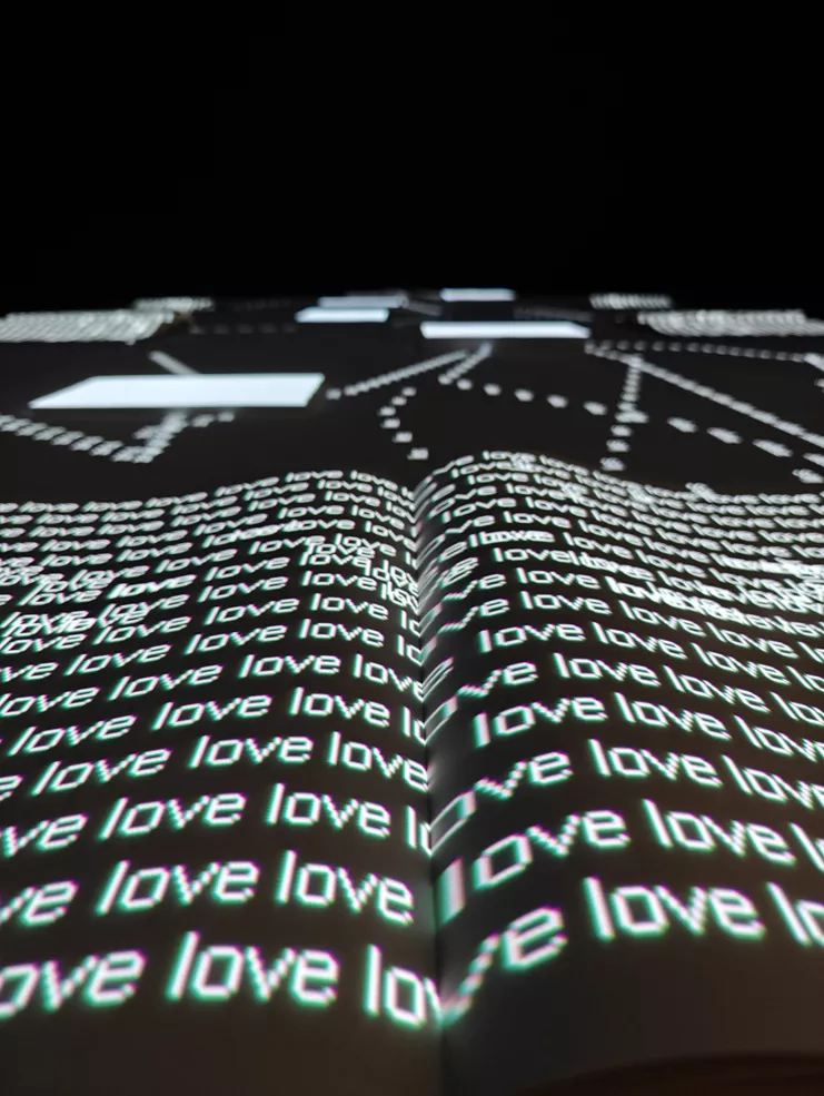 Charles Sandison, &quot;Tabula Rasa”, 2025, προβολή