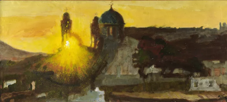 Παναγιώτης Τέτσης, ​«Το ηλιοβασίλεμα», 1968-1969