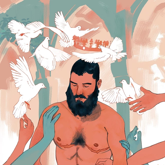 Arte LGBT Un'illustrazione domestica in piena espansione sull'omeopatia