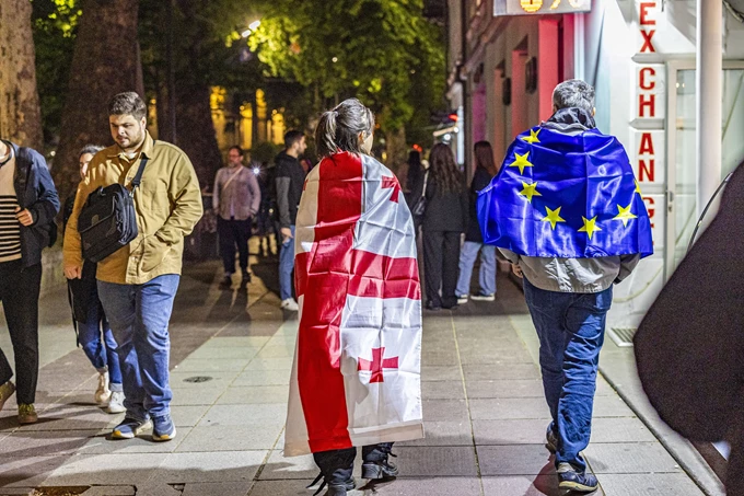 Τιφλίδα Γεωργία διαδηλώσεις